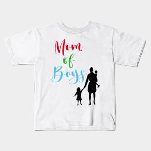 Mom of Boys Kids T-Shirt